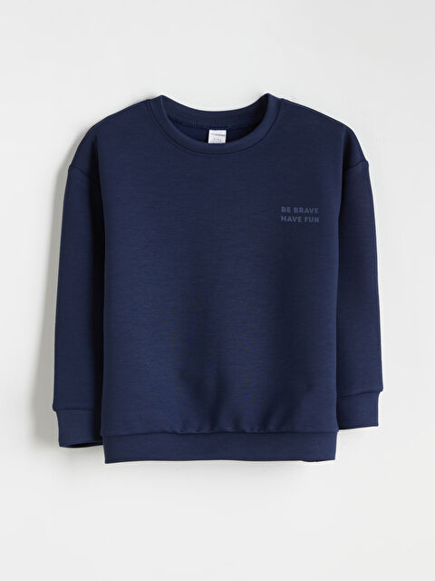 LCW Kids Bisiklet Yaka Erkek Çocuk Sweatshirt - W5LK58Z1-CUJ