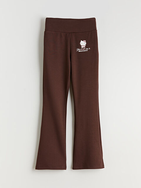 LCW Kids Beli Lastikli Hello Kitty Baskılı Kız Çocuk Eşofman Alt - W5LK95Z4-ZHA