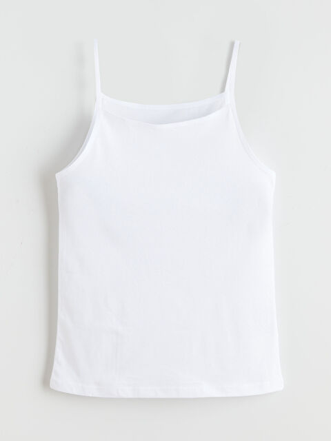 LCW Kids İp Askılı Kare Yaka Kız Çocuk Atlet - W5LL78Z4-Q6K