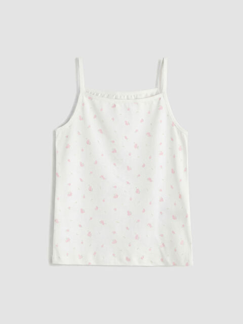 LCW Kids Kare Yaka İp Askılı Kız Çocuk Atlet - W5LM15Z1-LRA