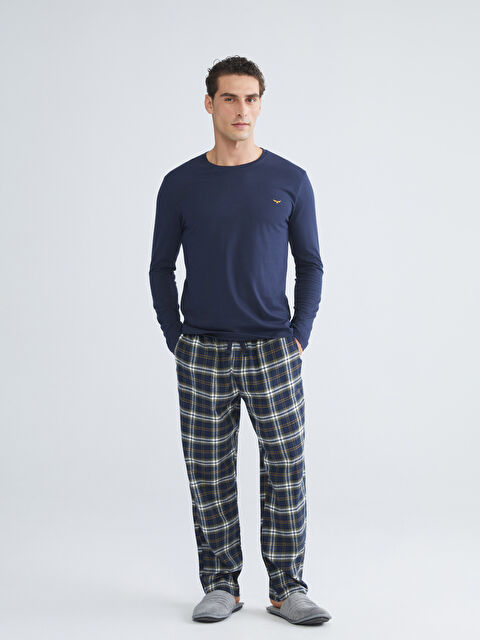 LC WAIKIKI طقم بيجاما أخضر رجل - W5LN71Z8-LME