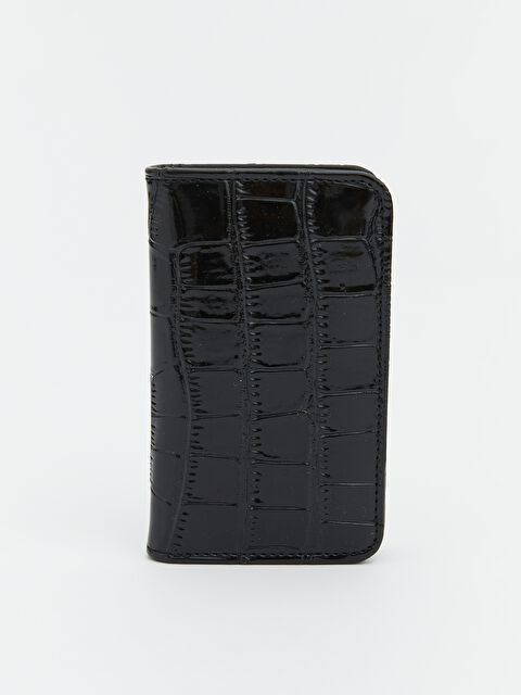 LCW ACCESSORIES Deri Görünümlü Kroko Desenli Kadın Cüzdan - W5LO41Z8-CVL