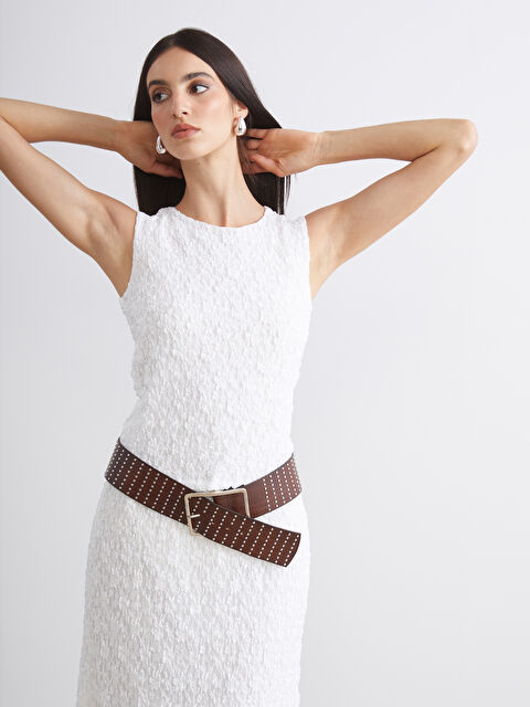 Soulife Bisiklet Yaka Dokulu Kadın Atlet - W5LR39Z8-J5E