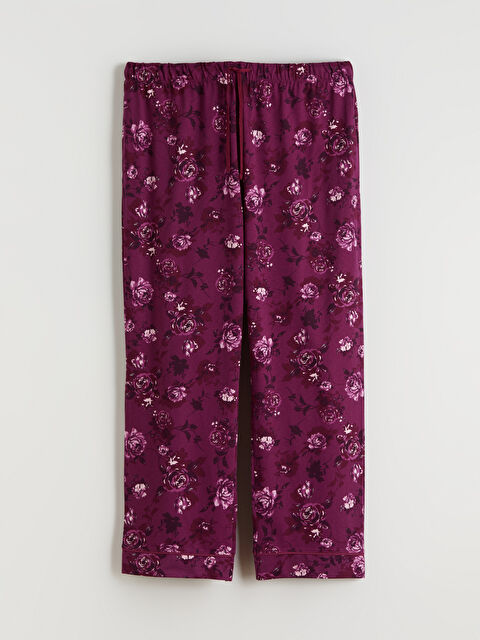 LCW DREAM Beli Lastikli Çiçekli Kadın Pijama Alt - W5LY58Z8-LTR