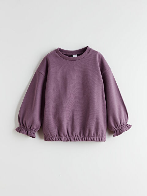 LCW Kids Bisiklet Yaka Kız Çocuk Sweatshirt - W5M131Z1-H3K