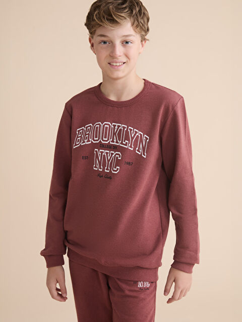 LCW Kids Bisiklet Yaka Erkek Çocuk Sweatshirt - W5M222Z4-R1U