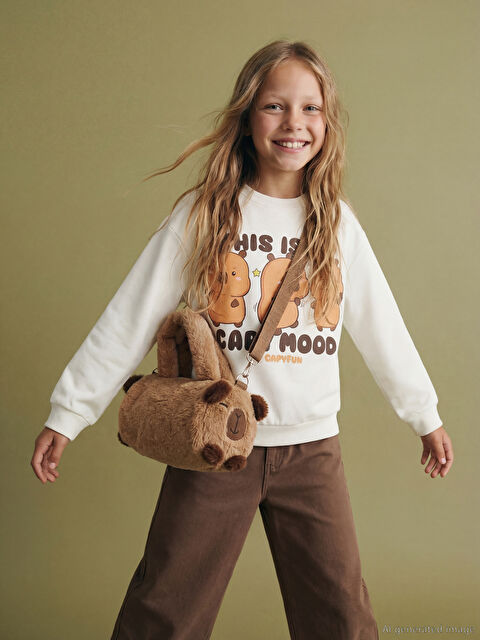 LCW ACCESSORIES Hayvan Figürlü Kız Çocuk Pelüş Omuz Çantası - W5M388Z4-GAY