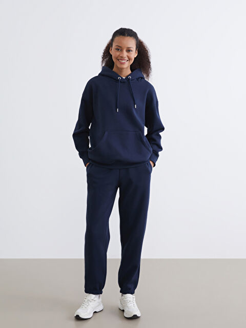 KOOR SPORT Beli Lastikli Kadın Kalın Jogger Eşofman Altı - W5M507Z8-E1J