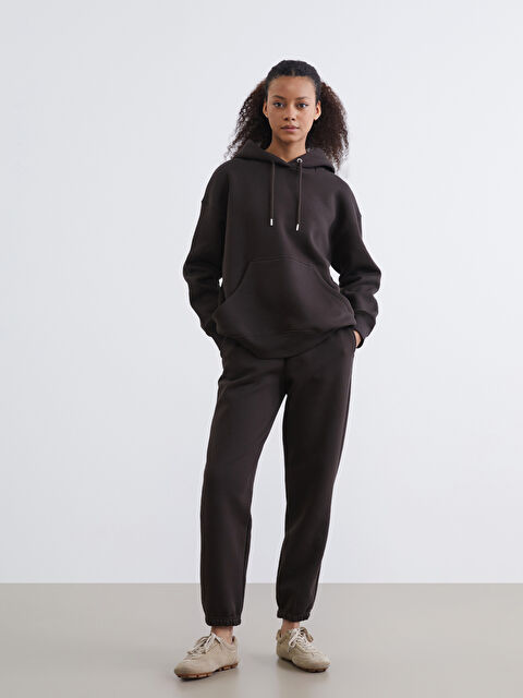 KOOR SPORT Beli Lastikli Kadın Kalın Jogger Eşofman Altı - W5M507Z8-HNM