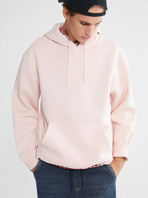 XSIDE Kanguru Cepli Erkek Kalın Hoodie - W5M615Z8-28F