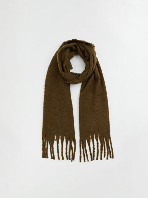 LCW ACCESSORIES Püsküllü Kadın Atkı - W5M625Z8-GYA