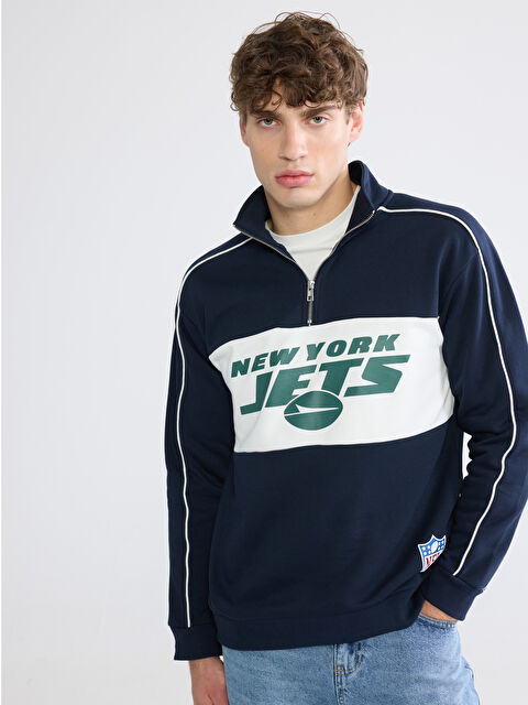 XSIDE Dik Yaka Baskılı Erkek Sweatshirt - W5M705Z8-YRV