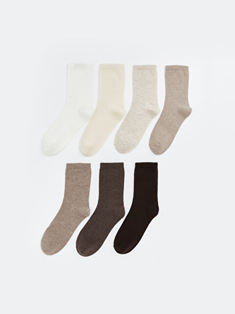 LCW DREAM Kadın Düz Soket Çorap 7'li - W5M851Z8-FDU