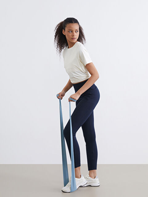 KOOR SPORT Beli Lastikli Kadın Spor Tayt - W5M976Z8-E1J