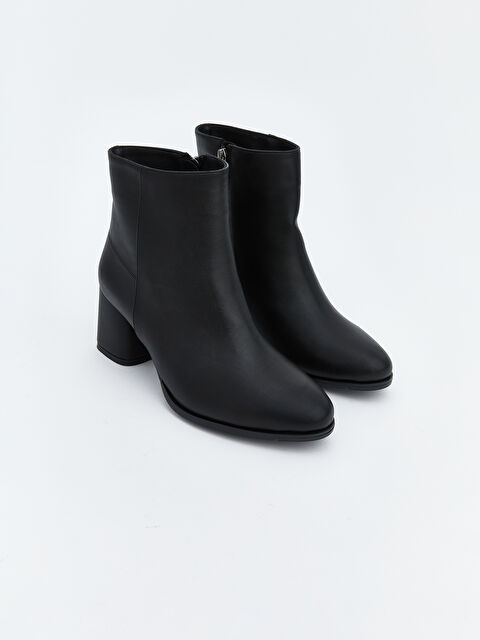 KOOR Deri Görünümlü Kadın Topuklu Bot - W5MA45Z8-HUC