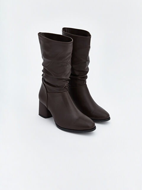 KOOR Deri Görünümlü Kadın Çizme - W5MA46Z8-RKQ