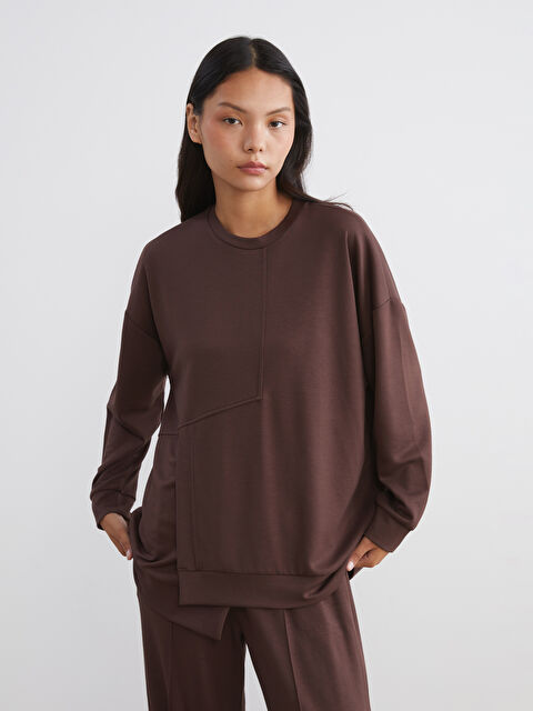 KOOR SPORT Bisiklet Yaka Kadın Sweatshirt - W5MA64Z8-JR3