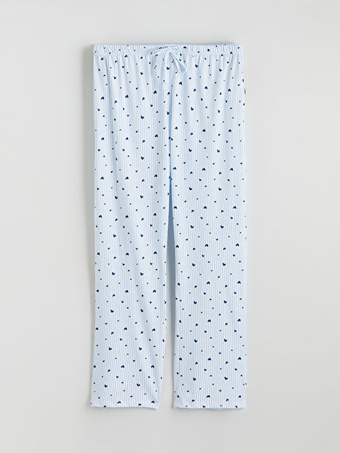 LCW DREAM Beli Lastikli Desenli Kadın Pijama Altı - W5ME84Z8-LEN