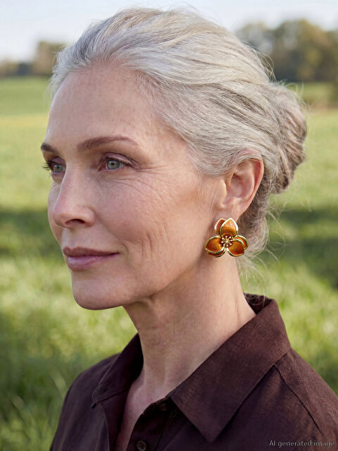 LCW JOY Çiçek Figürlü Kadın Küpe