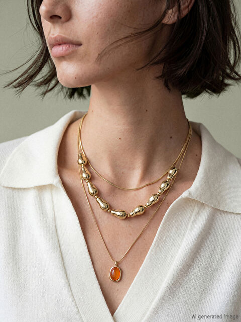 LCW ACCESSORIES Taşlı Kadın Kolye - W5MH62Z8-J5T