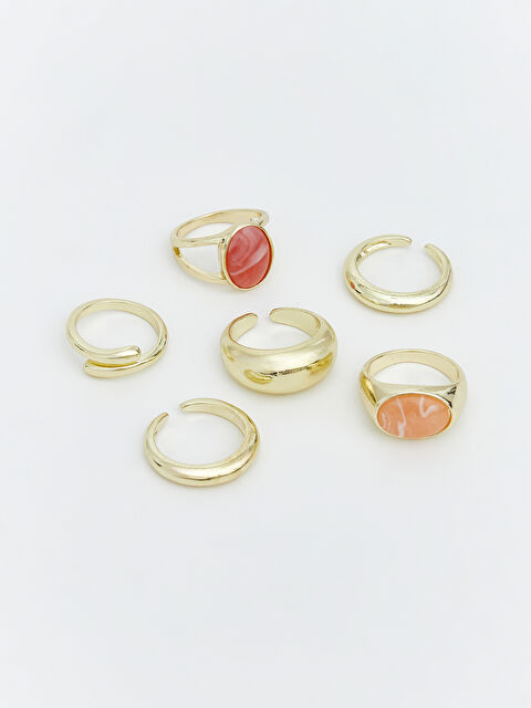 LCW ACCESSORIES 6 Parça Kadın Yüzük Seti - W5MI71Z8-J5T