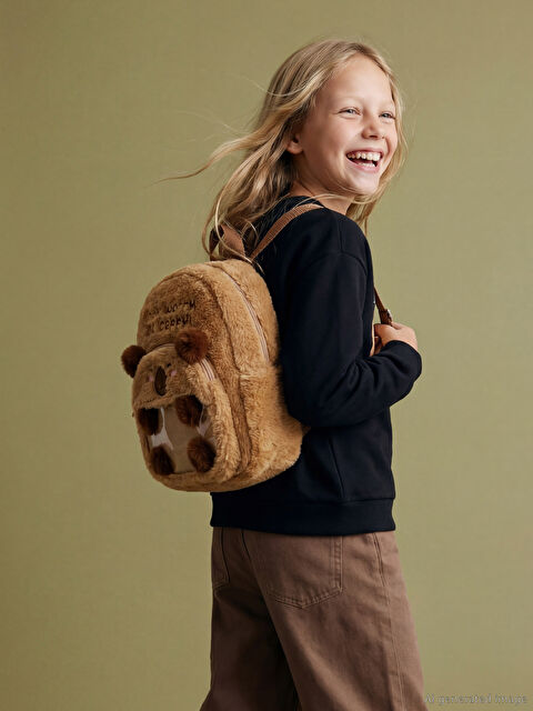 LCW ACCESSORIES Hayvan Figürlü Pelüş Kız Çocuk Sırt Çantası - W5MJ83Z4-GCU