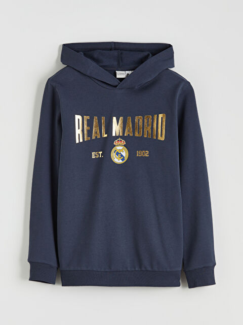LCW Kids Real Madrid Lisanslı Erkek Çocuk Sweatshirt - W5MK67Z4-HG0