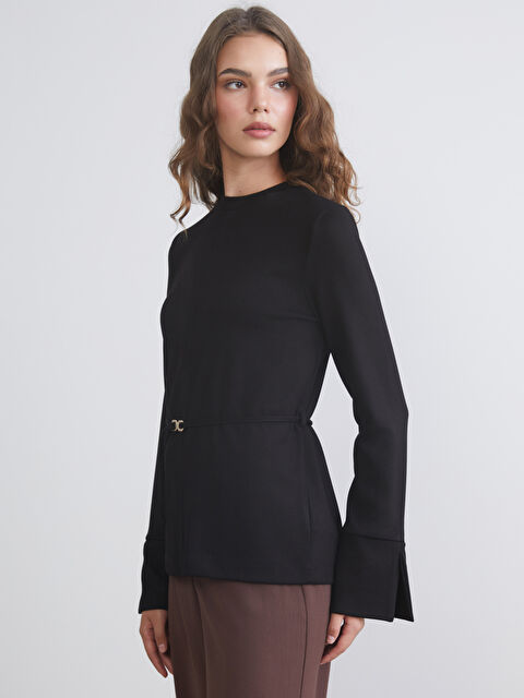 LCW Modest Dik Yaka Kadın Sweatshirt Tunik - W5MN60Z8-CVL