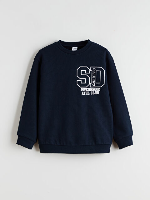 LCW Kids Baskılı Erkek Çocuk Sweatshirt - W5MO67Z1-1Q2