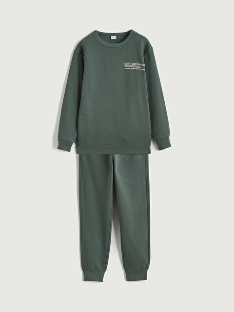 LCW Kids Baskılı Erkek Çocuk Kalın Eşofman Takımı - W5MR07Z4-HCE