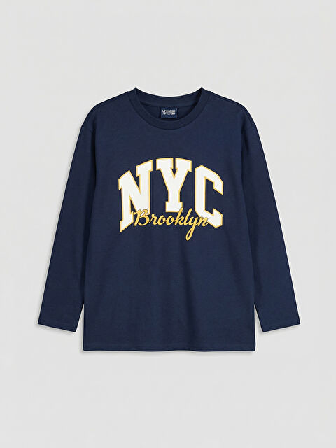 LCW Kids Boy NAVY T-Shirt - W5MT74Z4-HFK