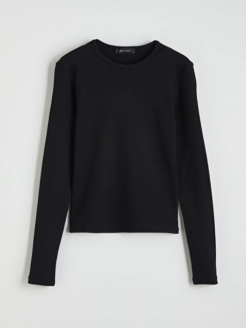 LCW Vision Bisiklet Yaka Fitilli Kadın Body - W5N102Z8-CVL