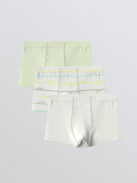 LCW Kids Beli Lastikli Erkek Çocuk Boxer 3'lü - W5N532Z1-LRA