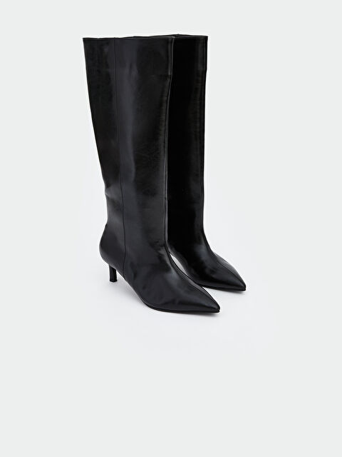 KOOR Deri Görünümlü Kadın Çizme - W5N612Z8-HUC