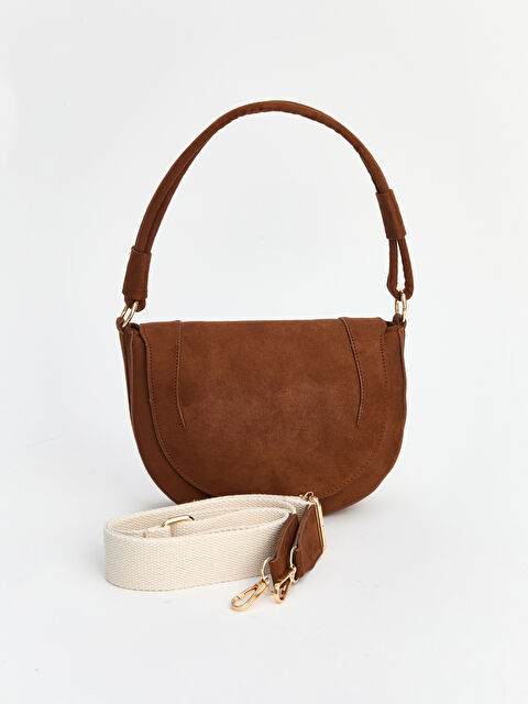 LCW ACCESSORIES Süet Görünümlü Kadın Omuz Çantası - W5NB01Z8-DCJ