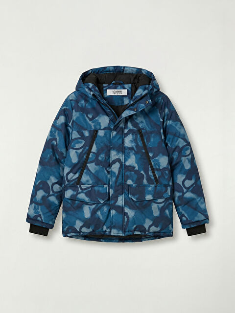 LCW Kids Desenli Erkek Çocuk Şişme Mont - W5NB27Z4-LSJ