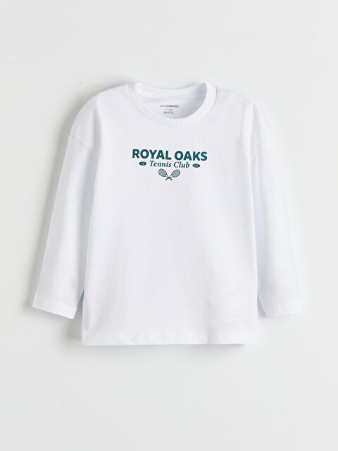 LCW Kids Bisiklet Yaka Baskılı Erkek Çocuk Tişört - W5NC27Z1-VC4