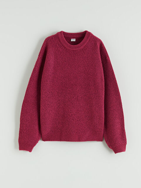 LCW Kids Bisiklet Yaka Kız Çocuk Triko Kazak - W5NC96Z4-GV8