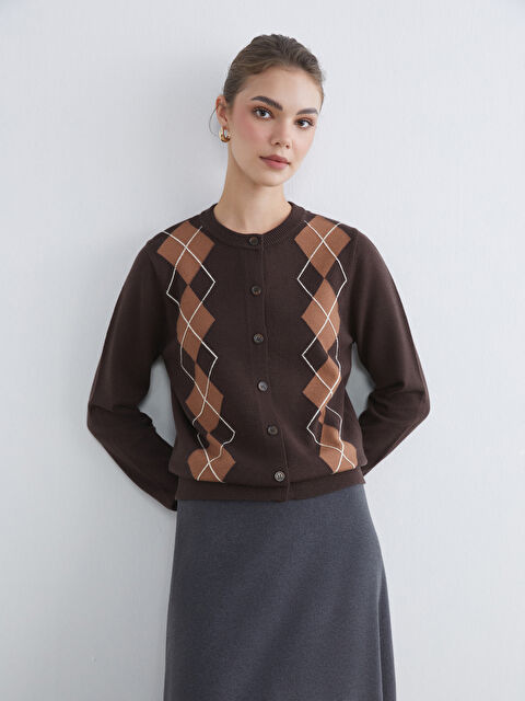 LCW Modest Žena SMEĐA Kardigan - W5ND00Z8-MJD