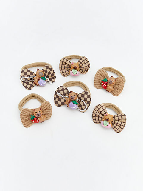 LCW ACCESSORIES Hayvan Figürlü Kız Çocuk Lastik Toka Seti 6'lı - W5ND56Z4-M0T