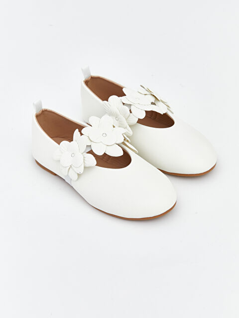 LCW STEPS Faux Leather Baby Girls' Ballet Flats - W5ND95Z1-DEE