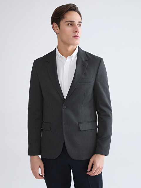 LCWAIKIKI Classic Dar Kalıp Erkek Blazer Ceket - W5NE91Z8-E93