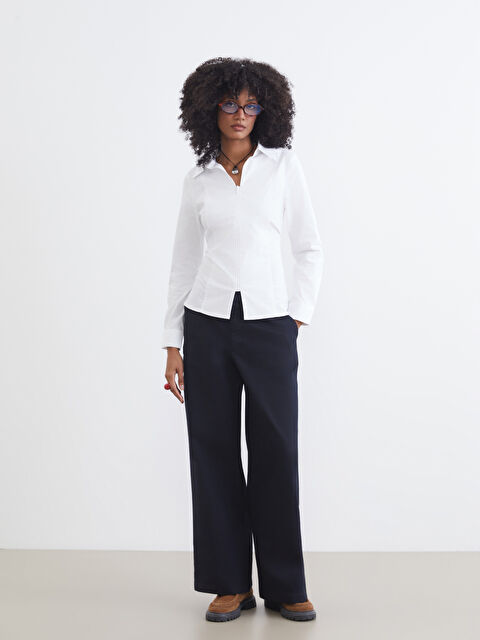 XSIDE Regular Fit Wide Leg Women's Trousers - W5NF24Z8-CX1