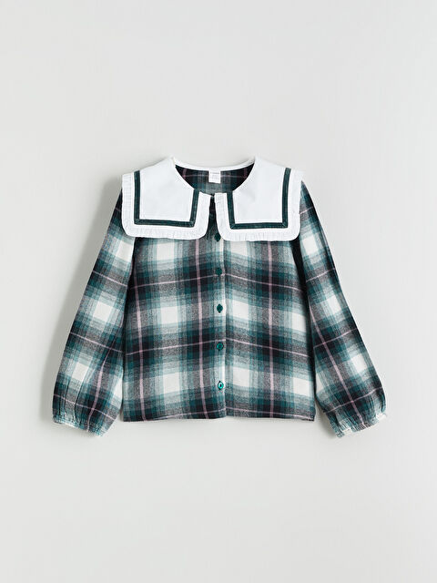 LCW baby Košulja s Peter Pan ovratnikom i kariranim uzorkom za djevojke - W5NG87Z1-LME