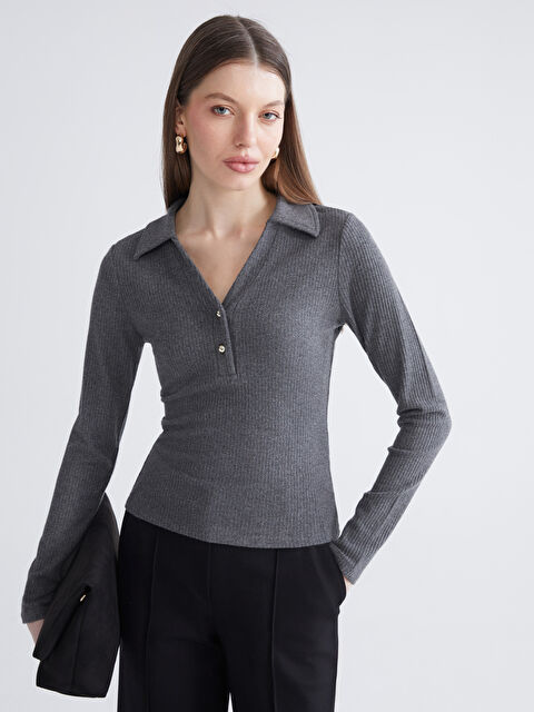 LCWAIKIKI Basic Polo Neck Women's Body - W5NH27Z8-2JL