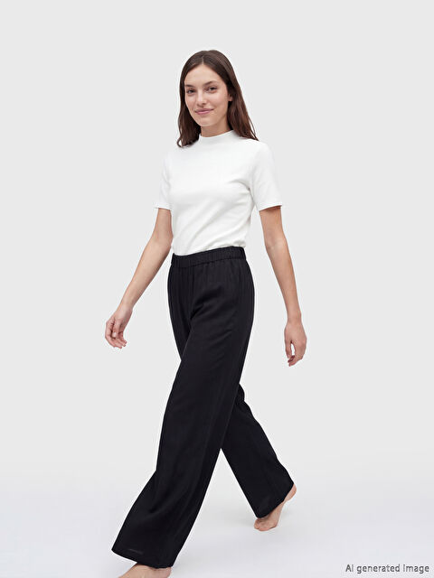 LCW DREAM قيعان بيجاما نسائية واسعة الأرجل - W5NH94Z8-CVL