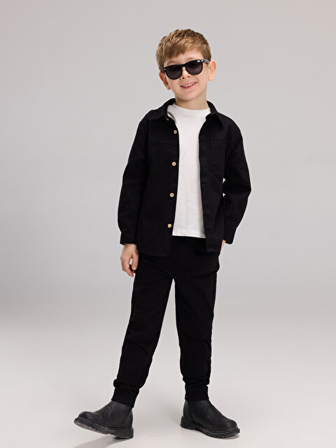 LCW Kids Erkek Çocuk Gömlek Tişört ve Pantolon - W5NI76Z1-CVL