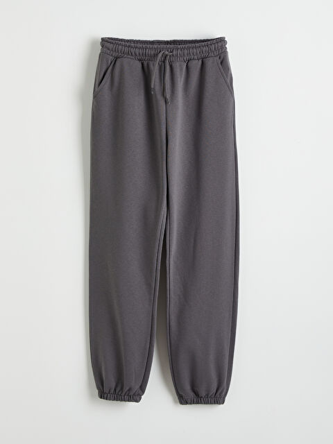 LCW Kids Beli Lastikli Kız Çocuk Kalın Jogger Eşofman Altı - W5NI84Z4-HGL