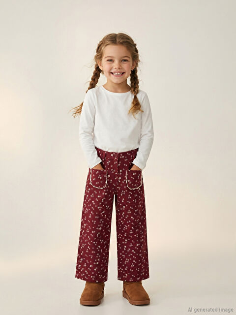LCW Kids BORDO Pantalone Devojka - W5NK11Z1-LQU