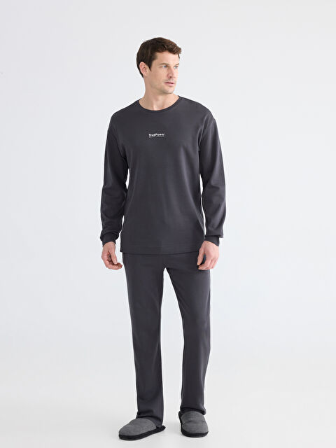 LC WAIKIKI Standart Kalıp Erkek Baskılı Pijama Takım - W5NK80Z8-HGG